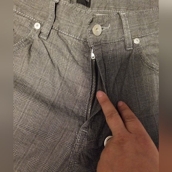 Hugo BOSS Men's Plaid Dress Pants Color Gray Size 32X32 - Picture 12 of 15